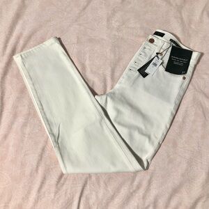 Banana Republic White/Cream High-Rise Jeans
